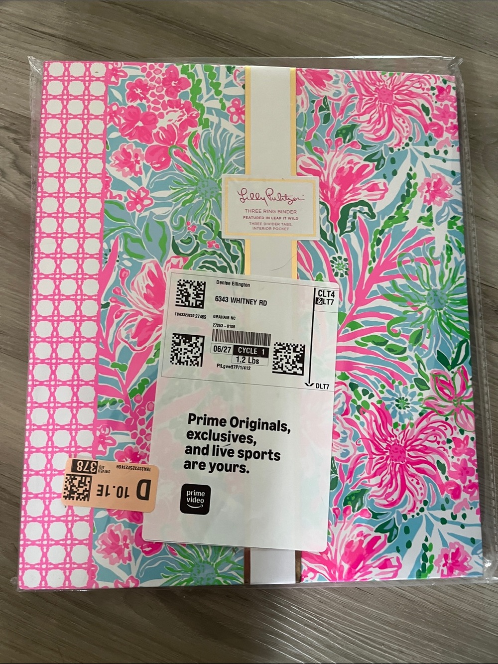 NEW never opened Lily Pulitzer binder with folders